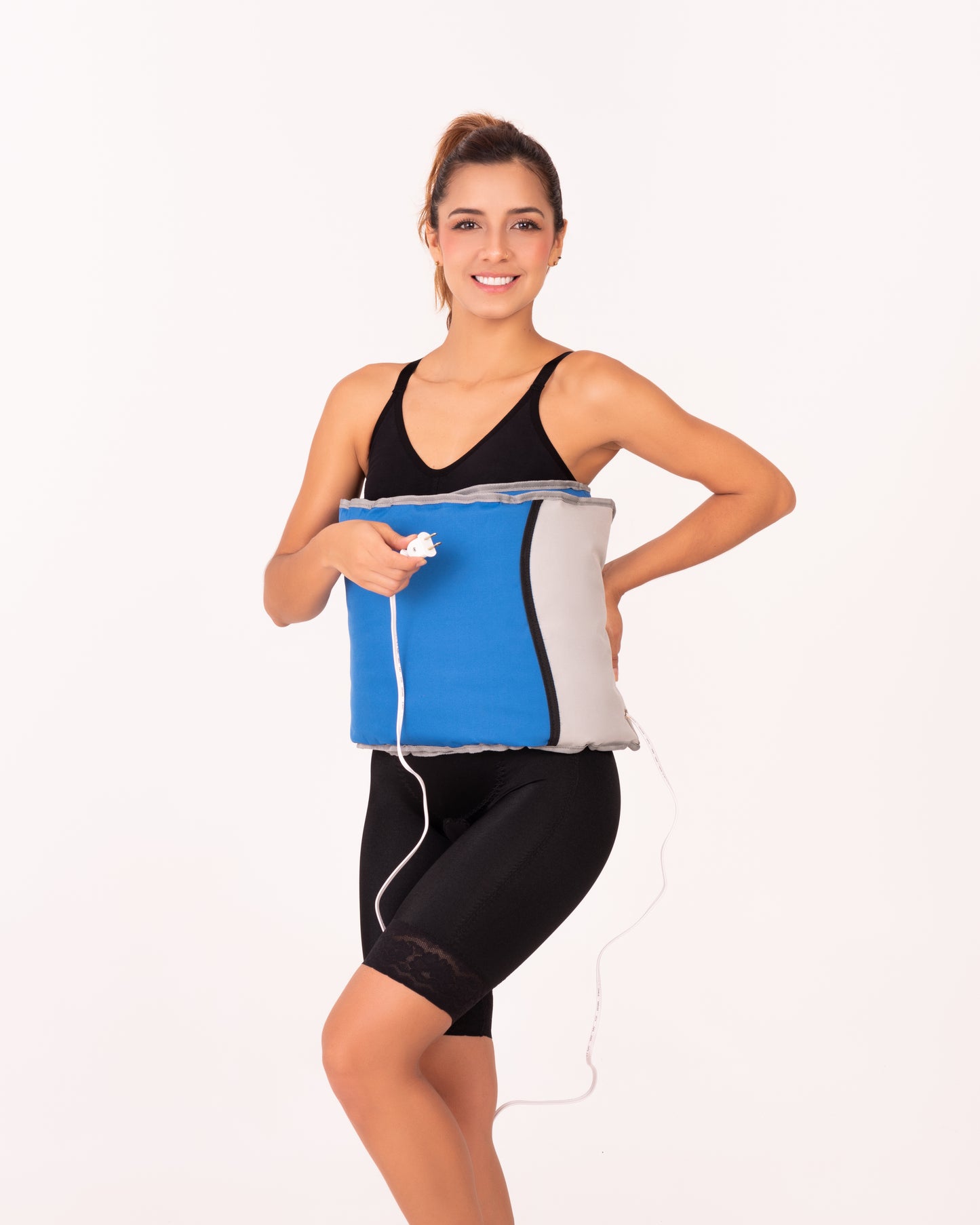 Faja térmica: dos funciones, control termogénesis, concentración calor eléctrico/neopreno.
